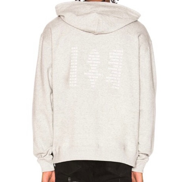 R + A 90’s Logo Block Colour Hoodie Black Grey Mens Size XS $690 - Picture 5 of 12